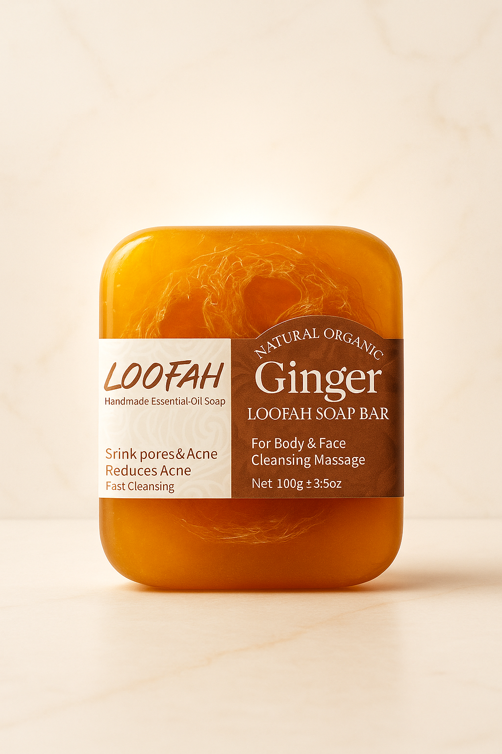 Savon Loofah - Gingembre